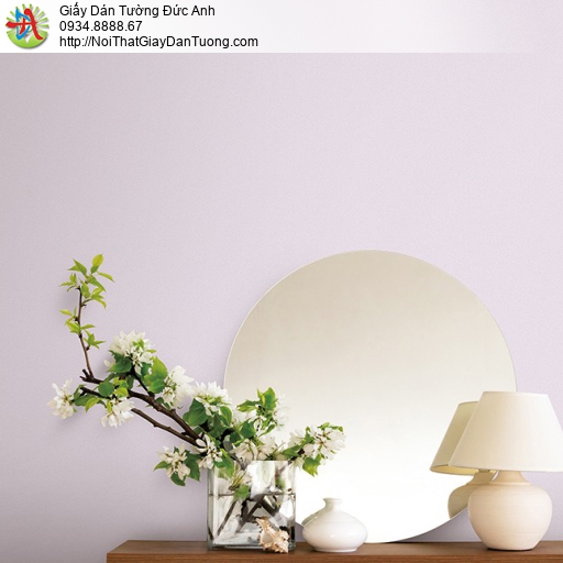 Fiore 57200-7, giấy dán tường màu tím nhạt, màu tím hồng đơn giản một màu
