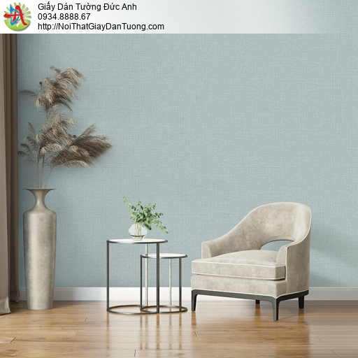 Fiore 82056-6, giấy dán tường gân đơn giản hiện đại màu xanh nhạt