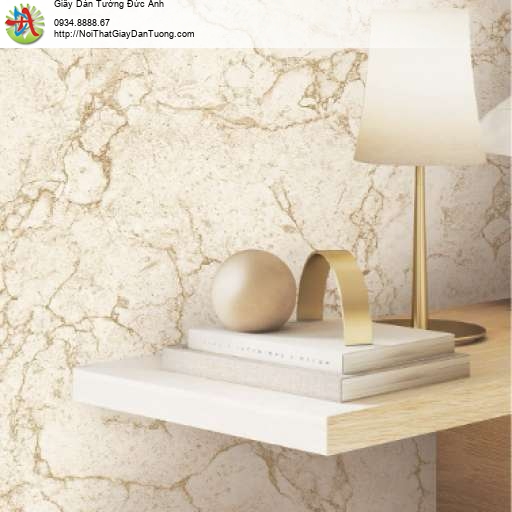 Giấy dán tường giả vân Đá Marble màu vàng nhạt 88644-1