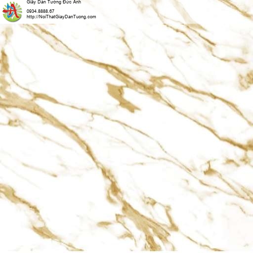 Giấy dán tường vân đá trắng vàng giả đá marble 88645-2