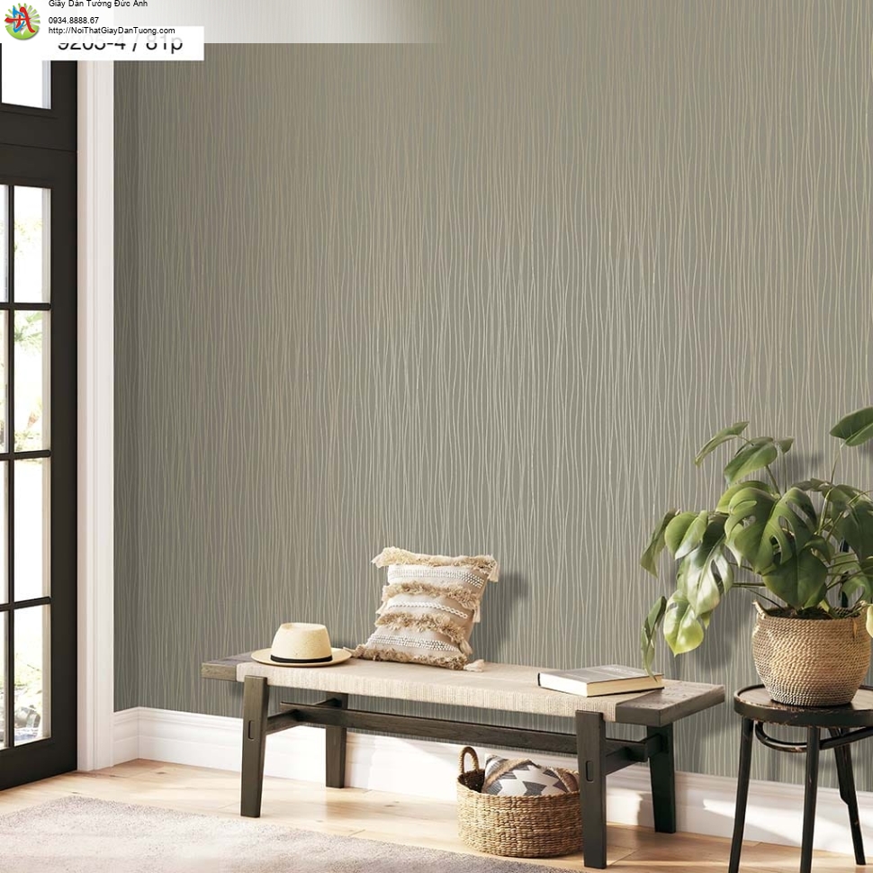 Giấy dán tường dạng sóng uốn lượn mềm mại màu xám - Times 9205-4