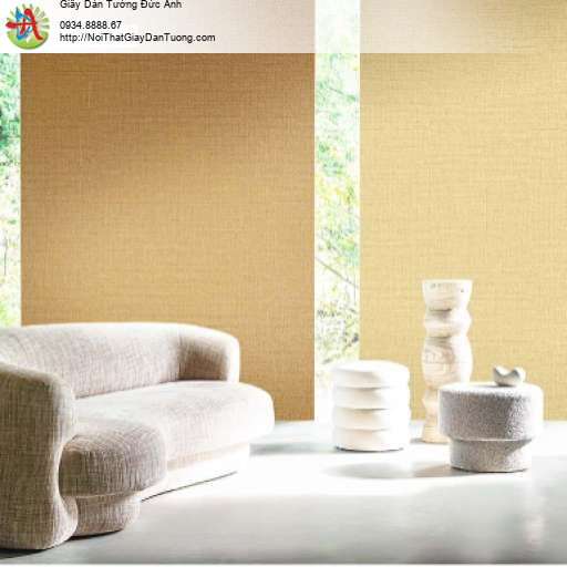 Giấy dán tường họa tiết gân vân vải màu vàng - Times 9204-5