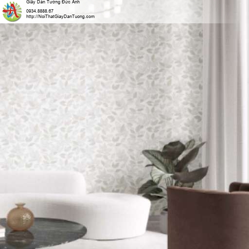Giấy dán tường họa tiết lá cây màu xám - Times 9203-1