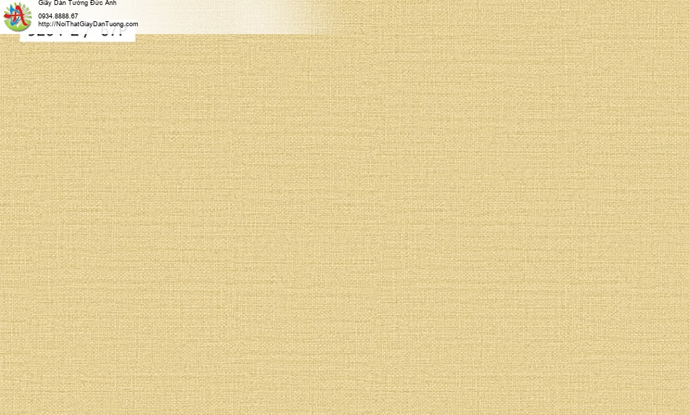 Giấy dán tường vân vải màu vàng - Times 9204-2