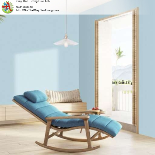 Giấy dán tường đơn giản một màu xanh lơ xanh nhạt - Times 9216-1