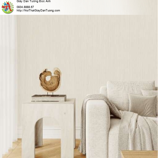 Giấy dán tường sọc nhỏ màu vàng nhạt hiện đại - Albany 6835-5