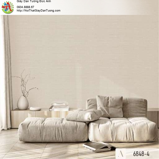 Gấy dán tường đơn sắc màu xám vàng hiện đại - Albany 6848-4