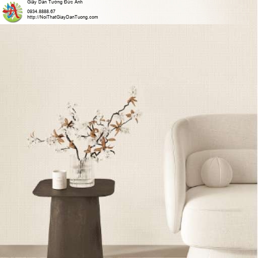 Giấy dán tường màu kem, màu vàng kem - Albany 6849-1