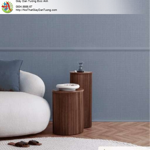 Giấy dán tường màu xanh than, xanh đậm - Albany 6849-5