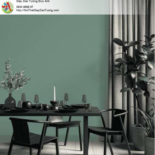 Giấy dán tường vân một màu xanh rêu - Albany 6847-2