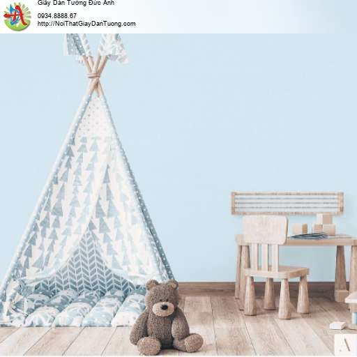 Giấy dán tường màu xanh dương nhạt - Albany 6867-2