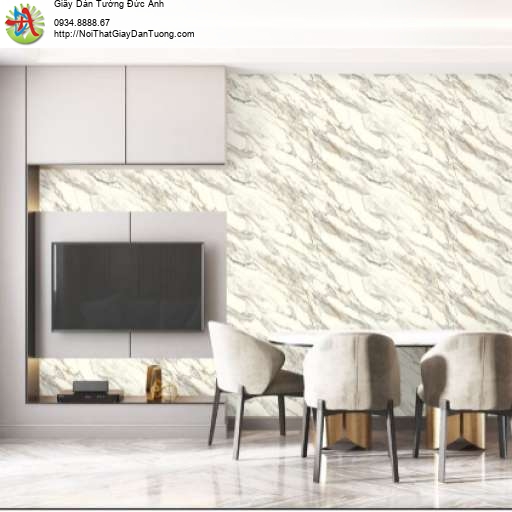 Giấy dán tường giả vân đá Marble màu vàng - Vila 5706-2