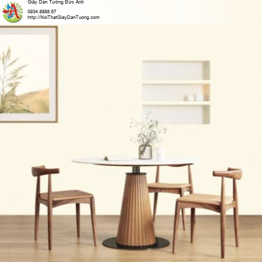 Giấy dán tường màu vàng kem vàng nhạt - Vila 5705-6