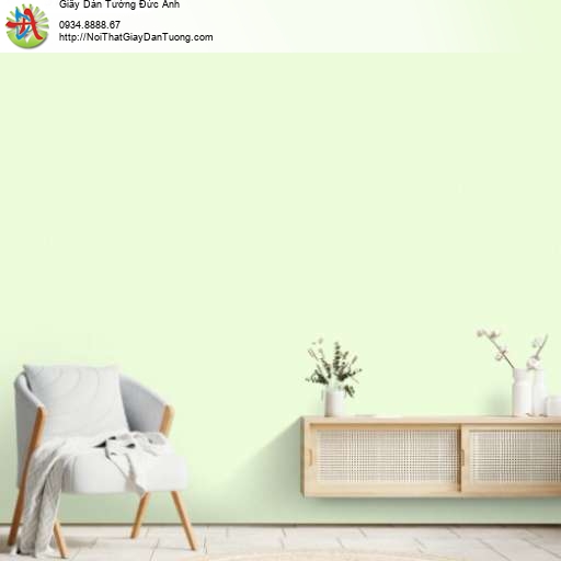 Giấy dán tường màu xanh nõn chuối nhạt, xanh lá nhạt - Vila 5711-2