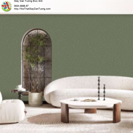 Giấy dán tường màu xanh rêu - Vila 5710-4
