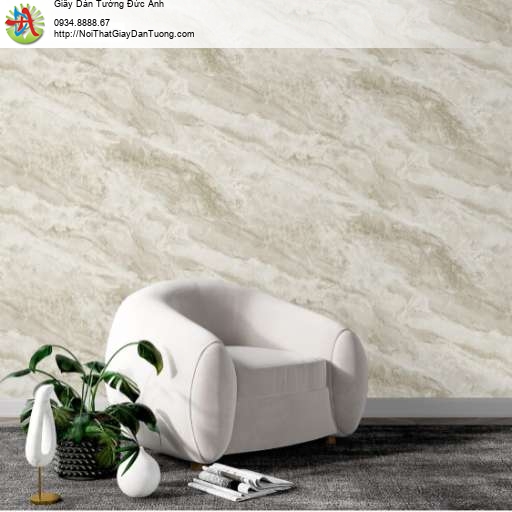 Giấy dán tường vân đá tự nhiên màu vàng kem - Vila 5707-2