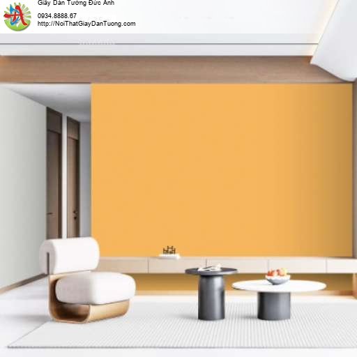 Giấy dán tường màu cam, vàng cam - Vila 5714-2