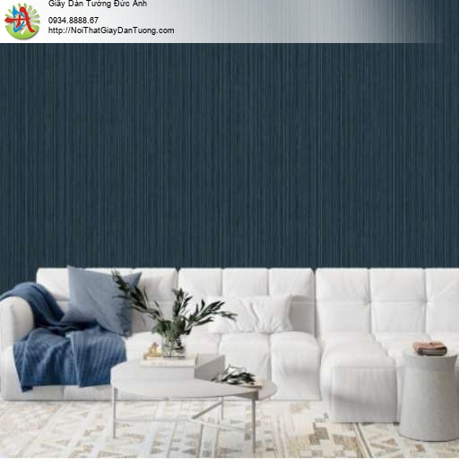 Giấy dán tường sọc nhỏ màu xanh than - Vila 5715-4