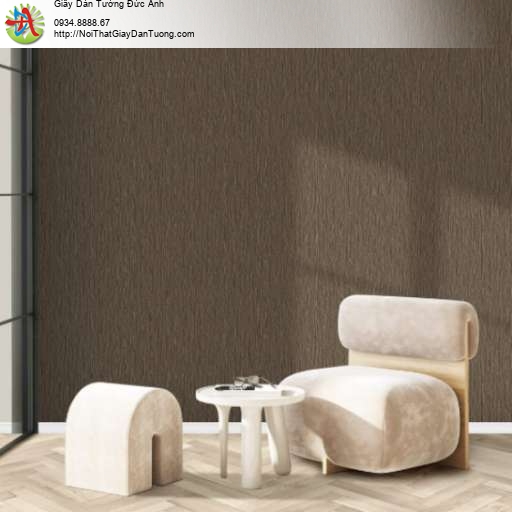 Giấy dán tường gân sọc hiện đại màu nâu đất - Vila 5719-5