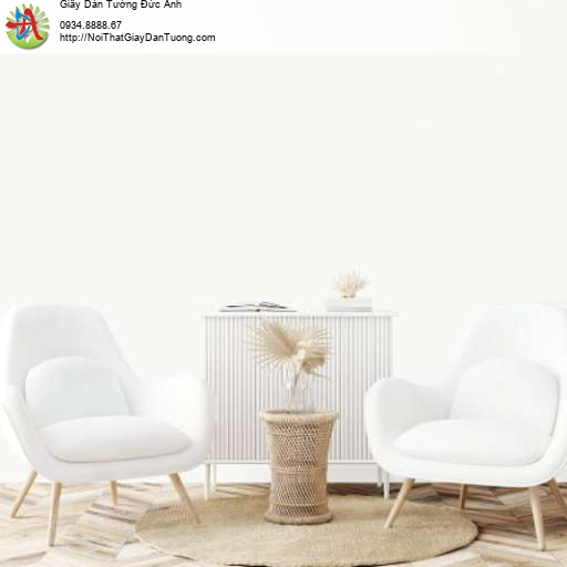 Giấy dán tường đơn sắc màu trắng sáng - Joinus 8602-1