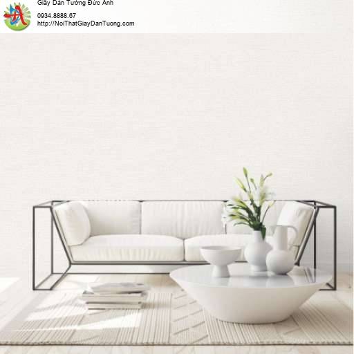 Giấy dán tường gân nổi màu vàng trắng - Joinus 8614-1