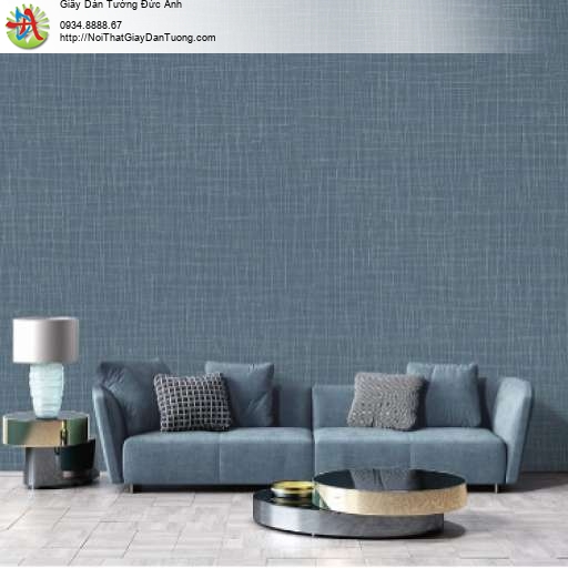 Giấy dán tường họa tiết chiếu cói màu xanh đậm - Joinus 8610-4