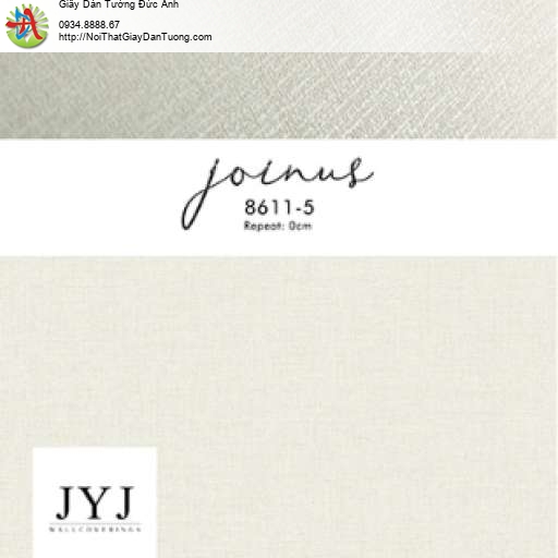 Giấy dán tường màu vàng kem - Joinus 8611-5