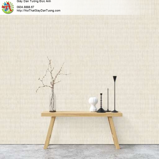 Giấy dán tường đơn giản một màu vàng nhạt vàng kem - Joinus 8627-2