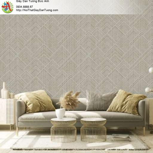 Giấy dán tường hình mái ngói ca rô mà nâu nhạt - Joinus 8620-3