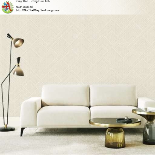 Giấy dán tường họa tiết mái ngói ca rô màu vàng nhạt - Joinus 8620-2