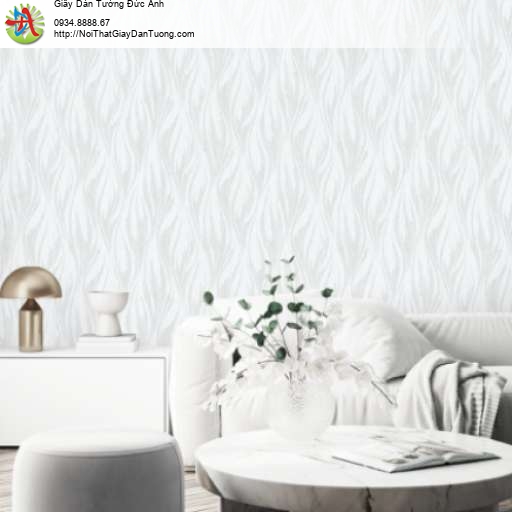 Giấy dán tường sóng luốn lượn mềm mại có kim sa kim tuyến màu xám - Joinus 8623-1