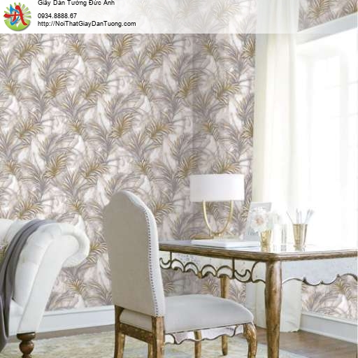 Giấy dán tường lá cây 3D mô phỏng rừng nhiệt đới - LUX011