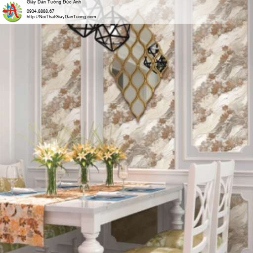 Giấy dán tường lá phong sắp xếp uốn lượn mềm mại - LUX019