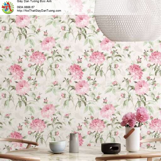 Giấy dán tường bông hoa to lớn màu hồng - Bloom 82100-1