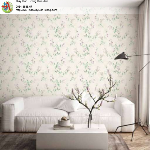 Giấy dán tường hoa dây leo màu tím - Bloom 82097-2