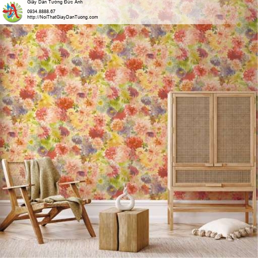 Giấy dán tường nhiều bông hoa nhiều màu rực rỡ - Bloom 82102-1