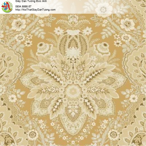 Giấy dán tường cổ điển màu vàng màu nâu sang trọng - Contessa 4011-5