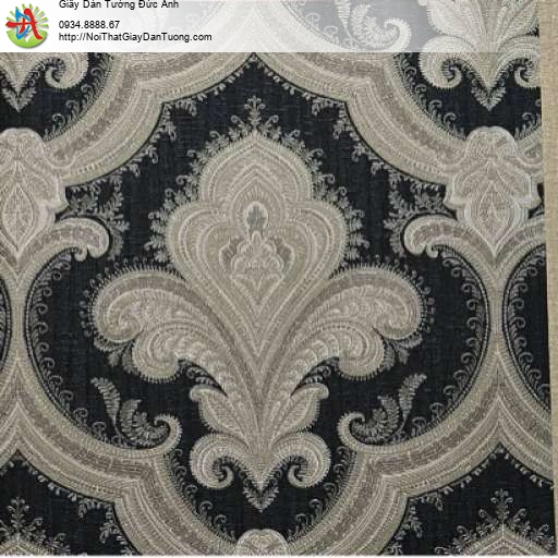 Giấy dán tường đen trắng cổ điển phong cách Châu Âu - Contessa 4009-6