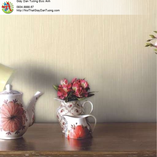 Giấy dán tường vân nổi màu vàng kem - Contessa 4001-2