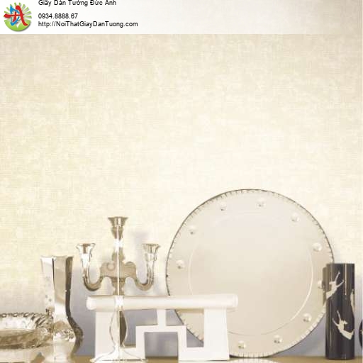 Giấy dán tường vân vải bố màu vàng kem - Contessa 4006-2