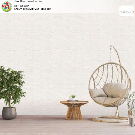 Giấy dán tường màu trăng kem - Artis 2706-10