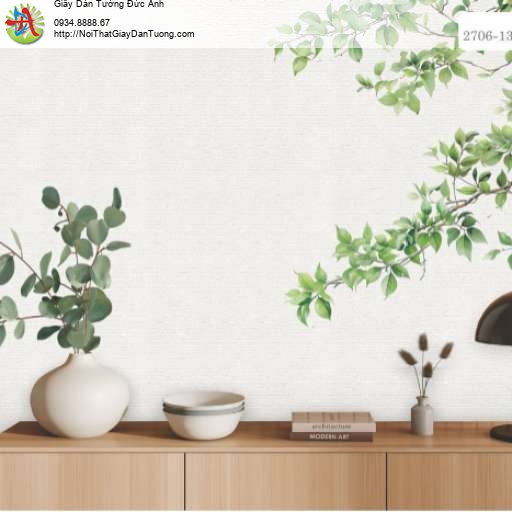 Giấy dán tường màu trắng xám - Artis 2706-13