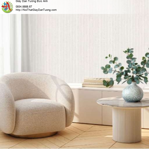 Giấy dán tường sọc nhỏ nhẹ màu vàng kem - Artis 2707-3