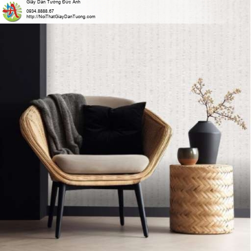 Giấy dán tường gân sọc màu trắng - Artis 2707-9