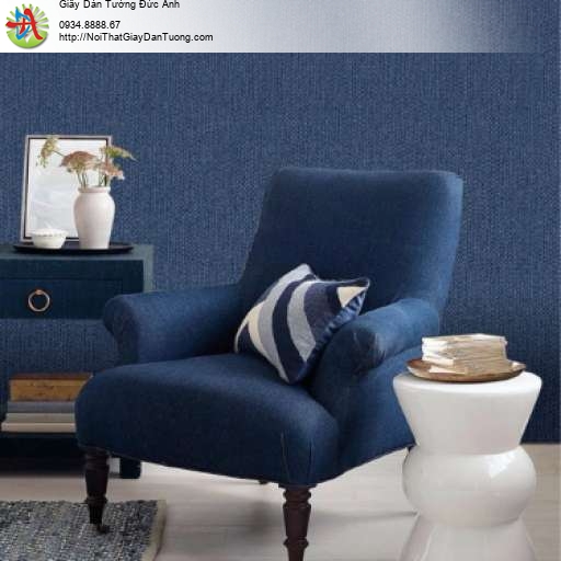 Giấy dán tường màu xanh dương xanh than xanh nước biển đậm - Artis 2709-1